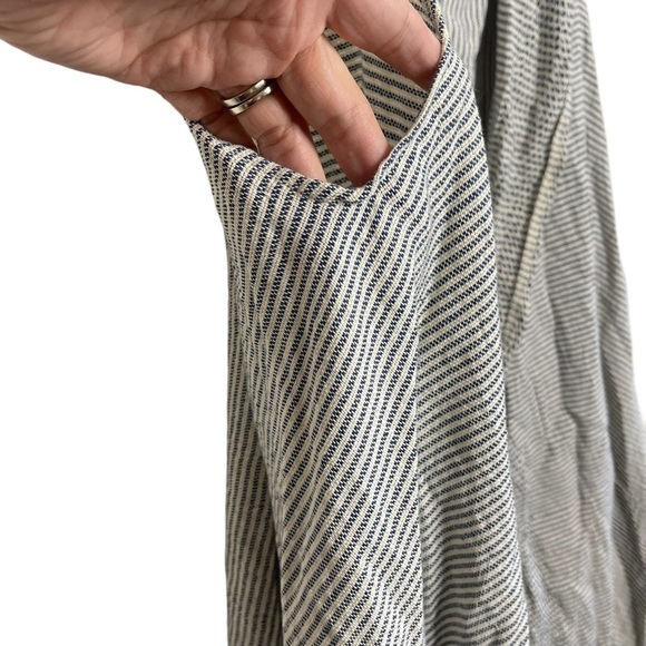 World Market Blue and Cream Fringe Vest Duster OS - Picture 8 of 10